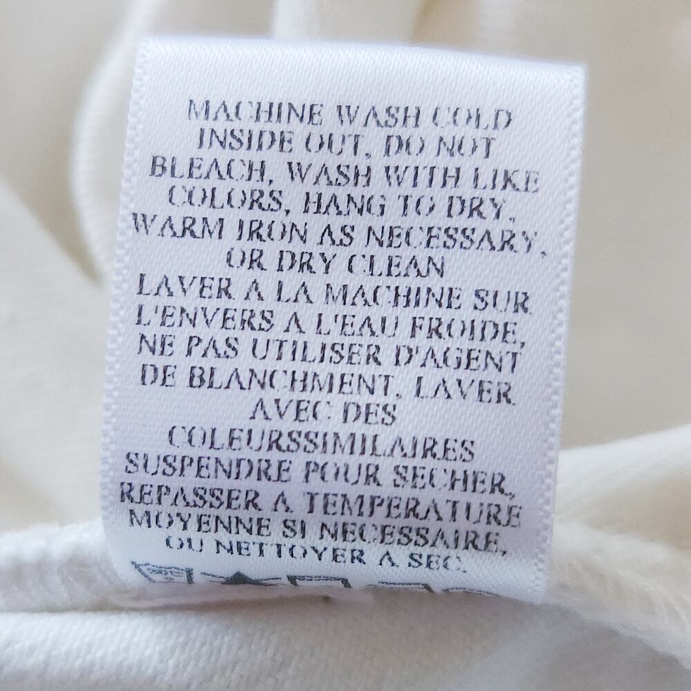 A.L.C. Montag cropped wide straight leg twill jeans in almost white Size 14 NEW - Picture 10 of 11